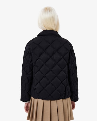 다이아퀼팅 경량 카라 다운