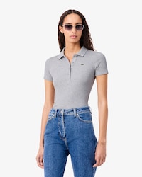 슬림핏 립조직 폴로 셔츠