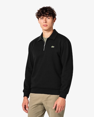 베이직 반집업 스웻셔츠