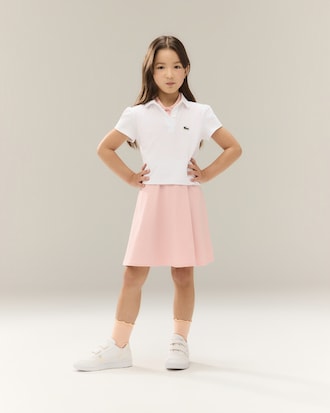 키즈 피케 퍼프 슬리브 폴로셔츠