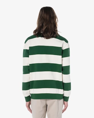 폴로 카라 컬러블록 스웻 셔츠