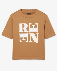 더블 페이스 RENE 프린트 티셔츠
