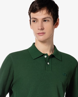 긴팔 피케 스웨터 폴로