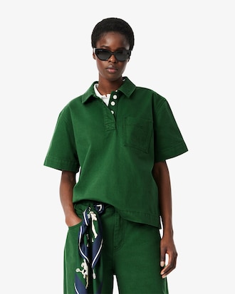 컬러데님 폴로형 셔츠