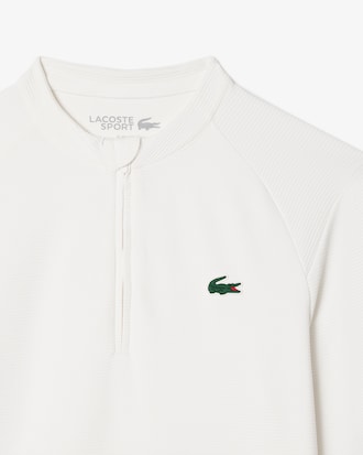 반집업 디자인의 슬림핏 스웻셔츠