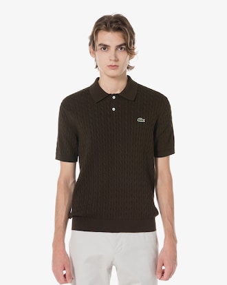 케이블 반팔 폴로