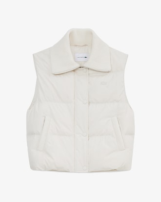 스웨터 카라 다운베스트