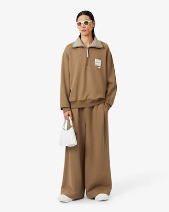 더블 페이스 집업 칼라 스웨트셔츠