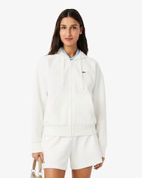 더블페이스 피케 후드집업 스웻셔츠