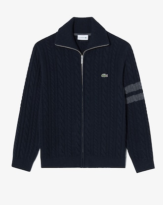 케이블 집업 가디건