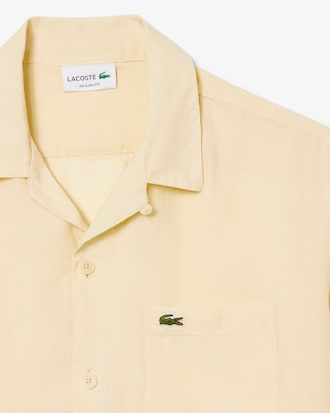 하와이안 카라 린넨 반팔 셔츠