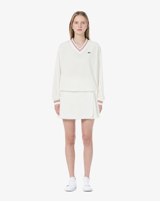 언밸런스 플리츠 스커트