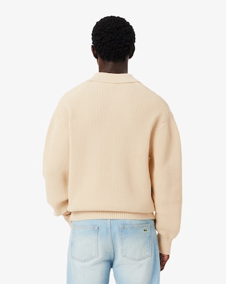 L로고 긴팔 스웨터 폴로