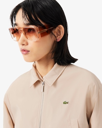 카라 숏 집업 점퍼