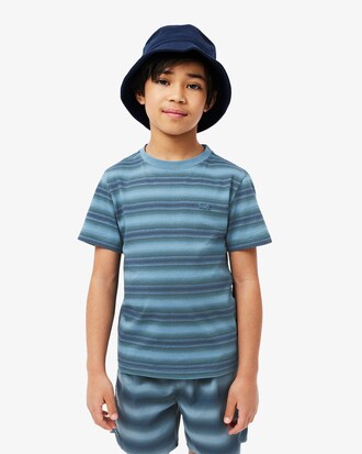 키즈 그라데이션 스트라이프 반팔 티셔츠