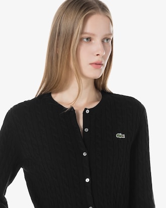 케이블 크루넥 가디건