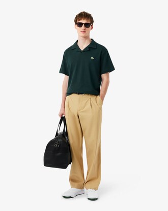 린넨 반팔 폴로 셔츠