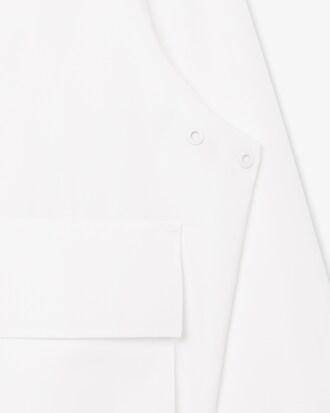 유니섹스 코튼 포플린 후드 블루종