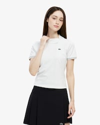 테니스 대각선 지퍼 카라 폴로 셔츠