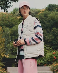 라코스테 x 왕이보 컨버터블 다운 자켓