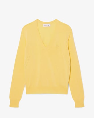 라이트 코튼 브이넥 스웨터