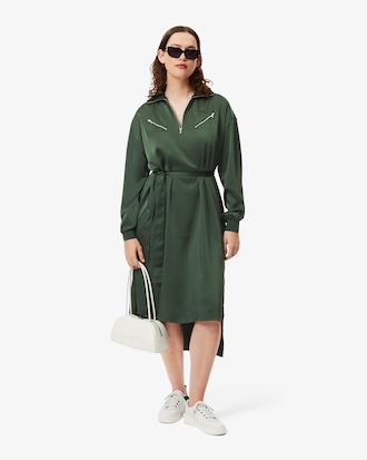 플루이드 지퍼 디테일 드레스