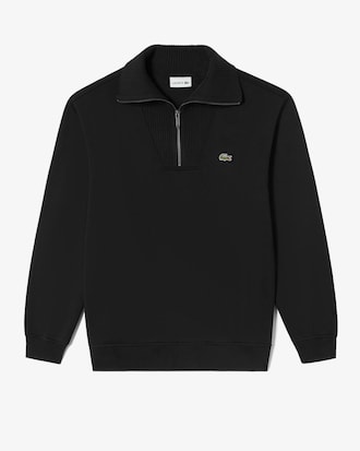 반집업 와이드 카라 스웻셔츠