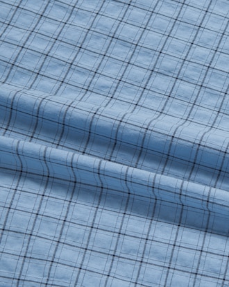 체크 시어서커 셔츠