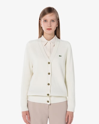 방모 브이넥 가디건