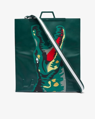 런웨이 크록 프린트 토드백