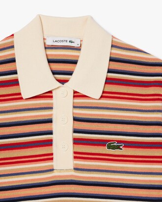 썸머 스트라이프 반팔 폴로 스웨터