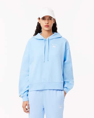 그래픽 포인트 후드 스웻셔츠