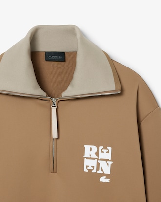 더블 페이스 집업 칼라 스웨트셔츠