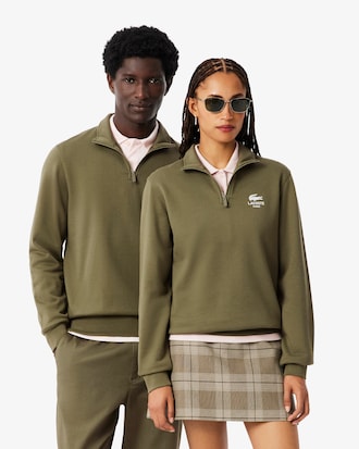 소프트브랜딩 캐주얼 하프집업 스웻셔츠