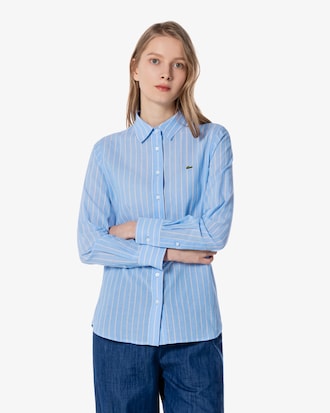 썸머 코튼 스트라이프 셔츠