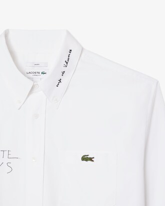 루즈핏 코튼 그래픽 셔츠