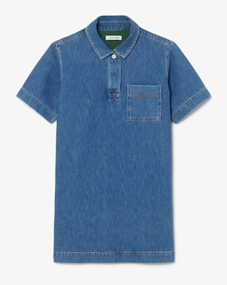 데님 폴로 드레스