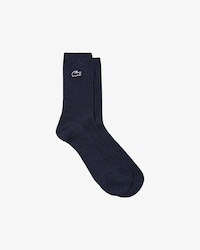 여성 베이직 립조직 중목 양말