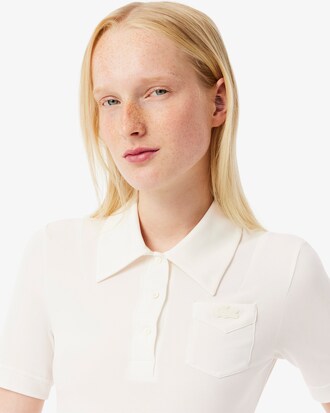 여성 슬림핏 버튼 폴로