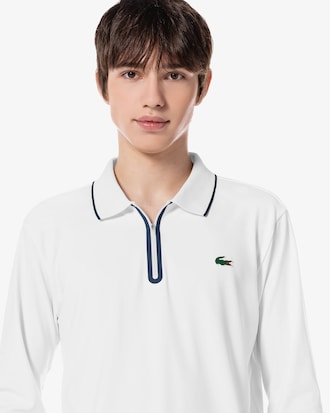 베이직 긴팔 반집업 폴로