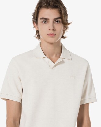 오픈 카라 텍스쳐 폴로