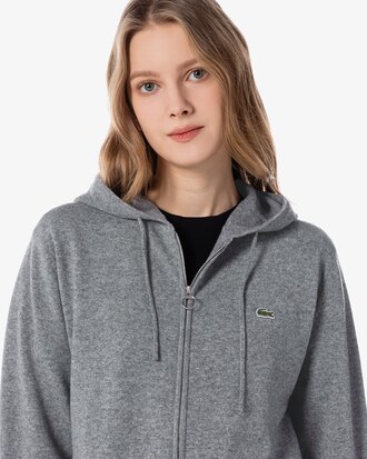 울 후드집업 스웨터