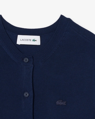 라이트 코튼 크루넥 가디건