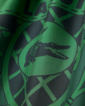 테니스 그래픽 실크 스카프