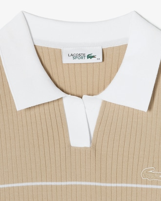 조직감 스트라이프 폴로 스웨터