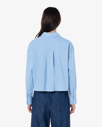 크롭 포켓 셔츠