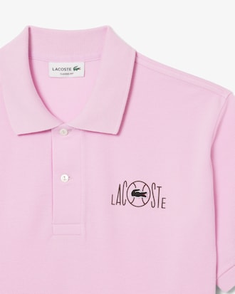 레터링 볼 로고 반팔 폴로 셔츠