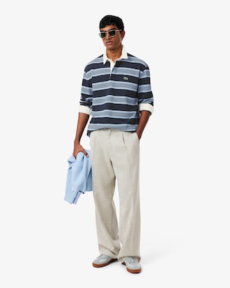 긴팔 럭비 폴로 셔츠