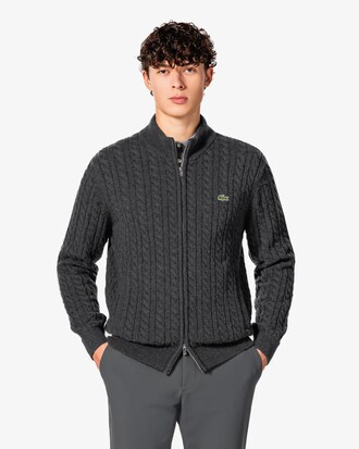 케이블 집업 가디건