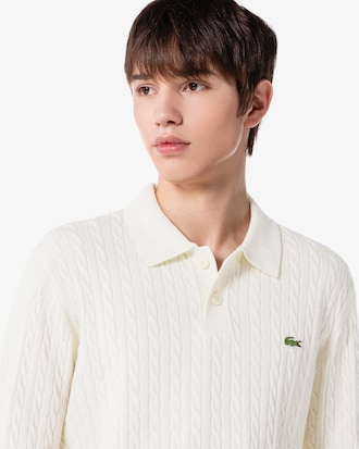 케이블 스웨터 폴로